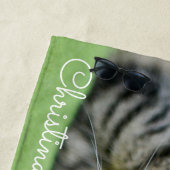 Cute Cat serviette de plage personnalisée (En situation)