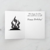 Cute Cat Silencieuse carte d'anniversaire (Intérieur)