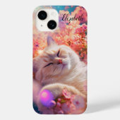Cute cat slapen Case-Mate iPhone case (Achterkant)