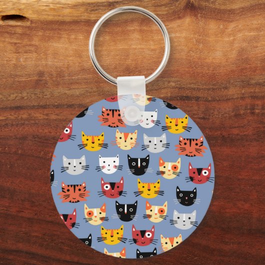 Cute Cat Sleutelhanger (Achterkant)