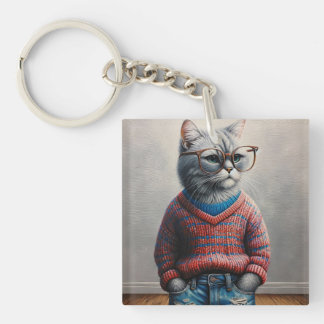 Cute Cat Sleutelhanger