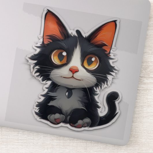 Cute Cat Sticker (Detail)