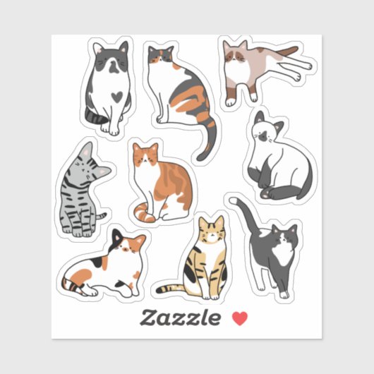 Cute Cat Sticker (Vel)