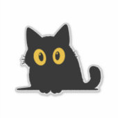 Cute Cat Sticker – Adorable Design  (Voorkant)