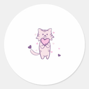 Cute Cat Sticker – Esthetisch huisdierliefhebber o