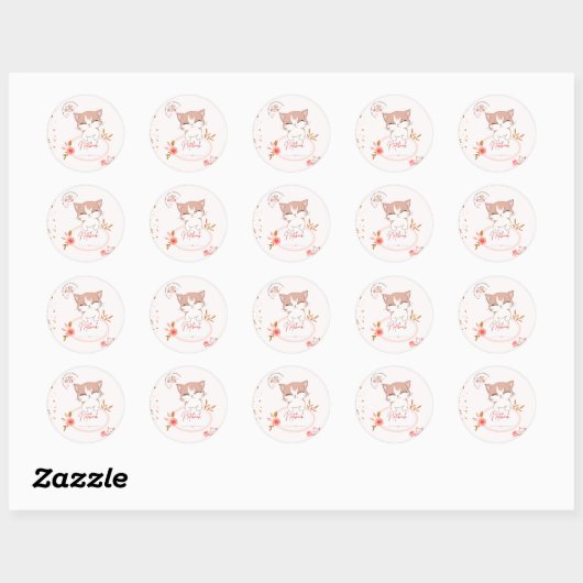 Cute cat stickers  (Feuille)
