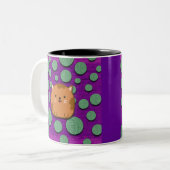 Cute Cat Sticking Out Tongue Mug (Devant gauche)