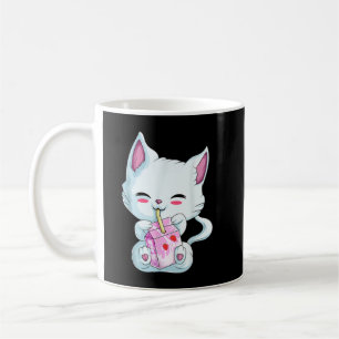 Cute Cat Strawberry Milk Shirt for Women Girls, Ka Koffiemok