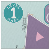 Cute Cat Stuffed Animal Sewing Pattern Aangepaste Stof (Close Up)