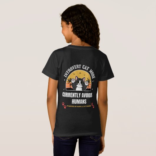 Cute Cat T-shirt (Achterkant volledig)