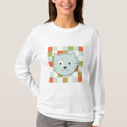 Cute Cat T-shirt (Voorkant)