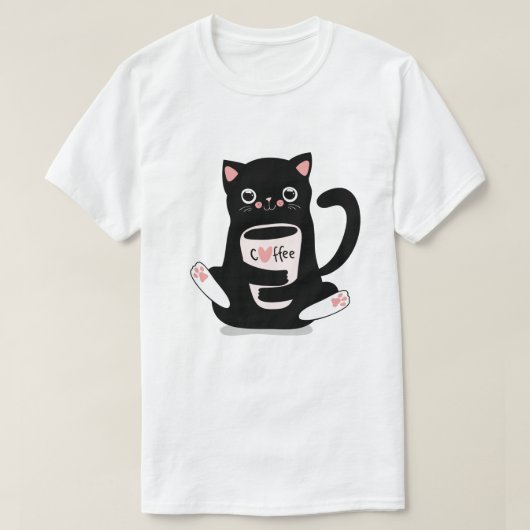 Cute Cat T-Shirt (Design voorkant)