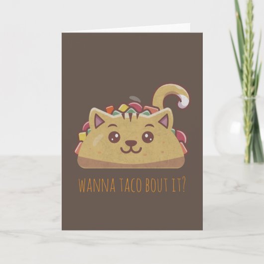  Cute Cat Taco Note Kaart (Voorkant)