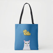Cute Cat Taiyaki cartoon Canvas tas (Voorkant)
