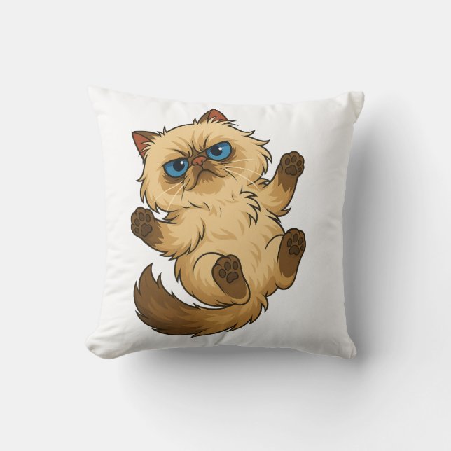 Cute Cat Throw Pillow Kussen (Voorkant)