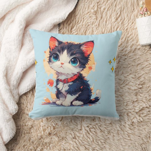 cute cat throw pilow  kussen (Deken)