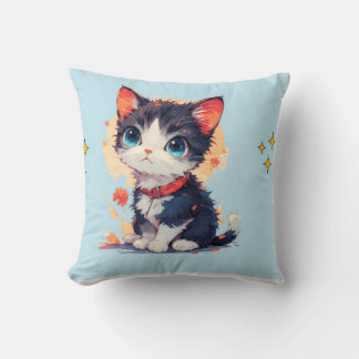 cute cat throw pilow  kussen