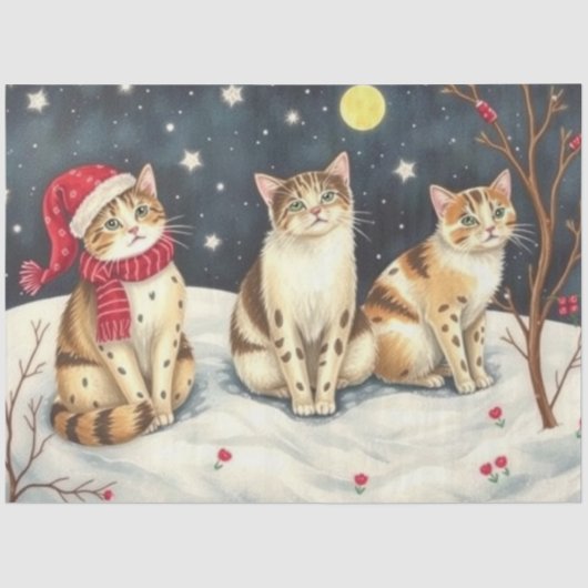 Cute Cat Tissue Paper Tissuepapier (Voorkant)