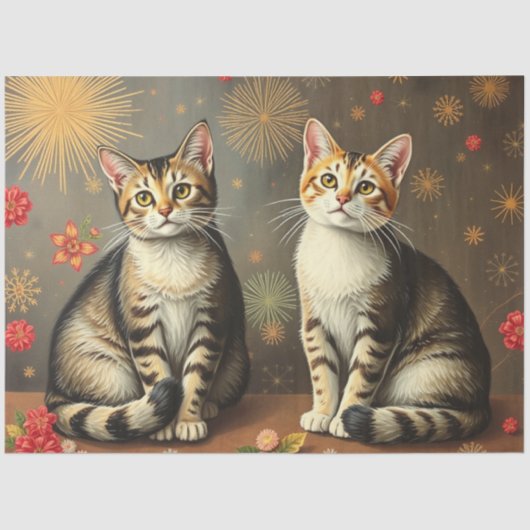 Cute Cat Tissue Paper Tissuepapier (Voorkant)
