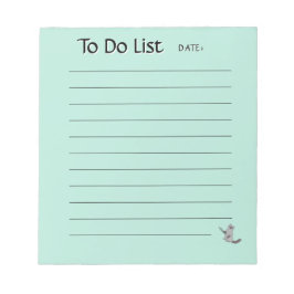 Cute Cat To-Do List Notepad Notitieblok