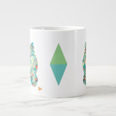 Cute Cat Triangular Extra Grote Beker (Voorkant)