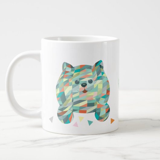 Cute Cat Triangular Extra Grote Beker (Links)