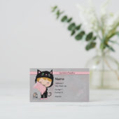 Cute Cat Visitekaartje (Staand voorkant)