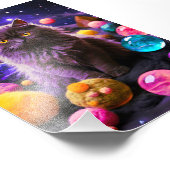 Cute Cat Wall Art Decor Foto Afdruk (Hoek)