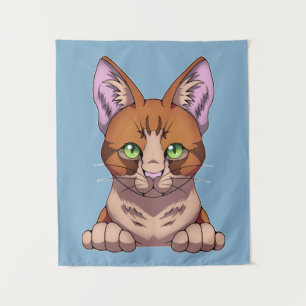 Cute Cat Wandkleed