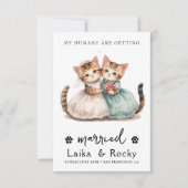 Cute Cat Wedding Invitation (Devant)