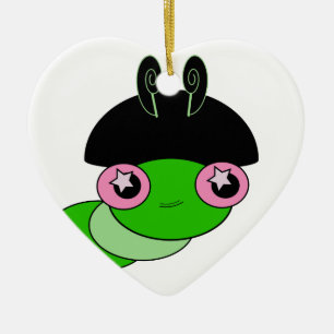 Cute Cateronder Keramisch Ornament