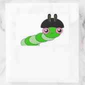 Cute Cateronder Rechthoekige Sticker (Tas)