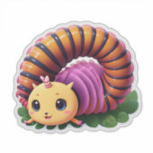 Cute Cateronder Sticker (Voorkant)