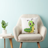 Cute Caterpillar Lancer Oreiller 16" x 16" (Chaise)