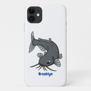 Cute catfish cartoon illustration iPhone 11 hoesje