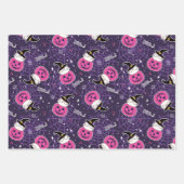 Cute Cats and Pumpkins Halloween Pattern Inpakpapier Vel (Voorkant)