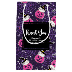 Cute Cats and Pumpkins Halloween Pattern Klein Cadeauzakje