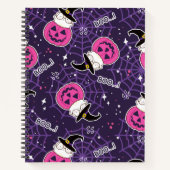 Cute Cats and Pumpkins Halloween Pattern Notitieboek (Voorkant)