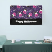 Cute Cats and Pumpkins Halloween Pattern Spandoek (Beurs)