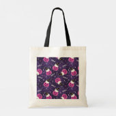 Cute Cats and Pumpkins Halloween Pattern Tote Bag (Achterkant)