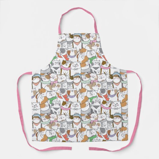 Cute Cats Apron Schort (Voorkant)