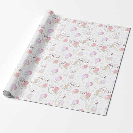 Cute Cats Cadeaupapier (Uitgerold)