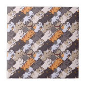Cute Cats Ceramic Tile Tegeltje (Voorkant)