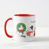 Cute Cats Christmas Mug (Gauche)