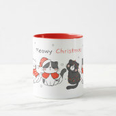 Cute Cats Christmas Mug (Centre)