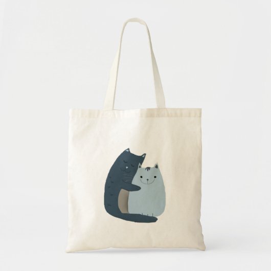 Cute Cats Cuddling Art Tote Bag (Voorkant)