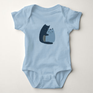 Cute Cats Cuddling Romper