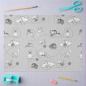 Cute Cats die spelen en het Naughty Pattern zijn Tissuepapier (Craft)