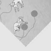 Cute Cats die spelen en het Naughty Pattern zijn Tissuepapier (Detail)