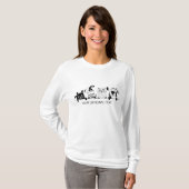 Cute Cats & Dogs aangepaste tekstkleding T-shirt (Voorkant volledig)
